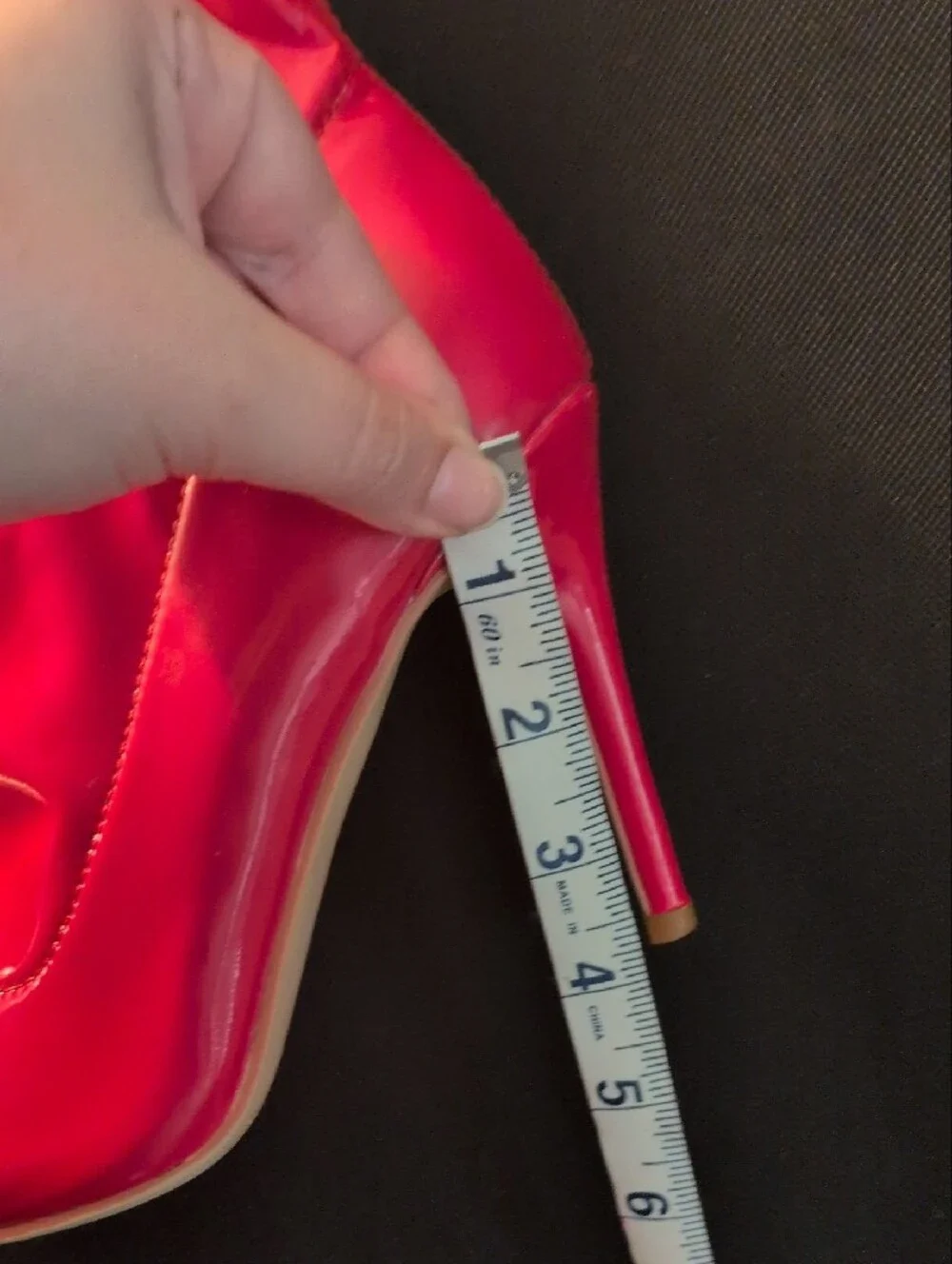 Red Patent Over-the-Knee Stiletto Boots